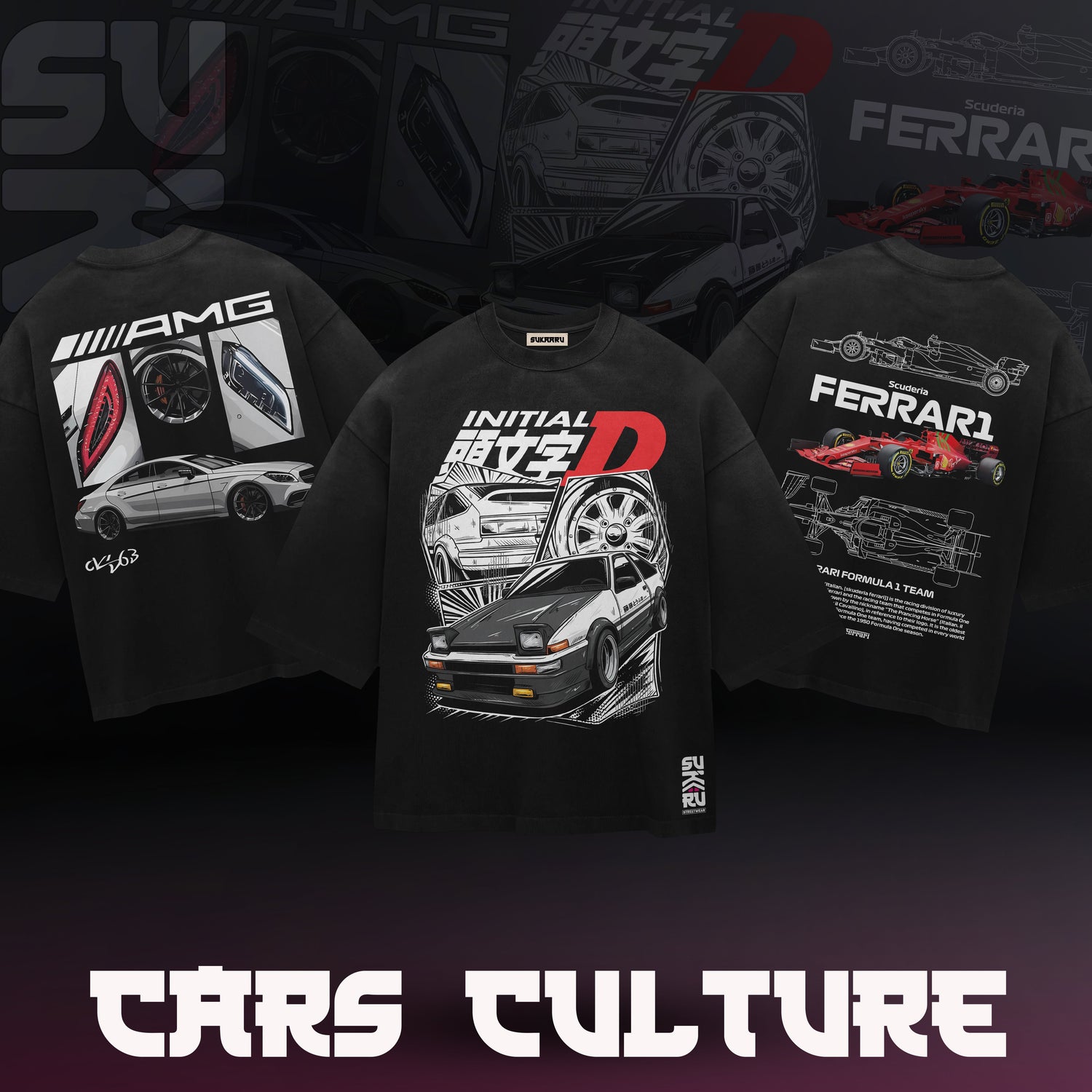 Cars Culture Tees - Sukaaru