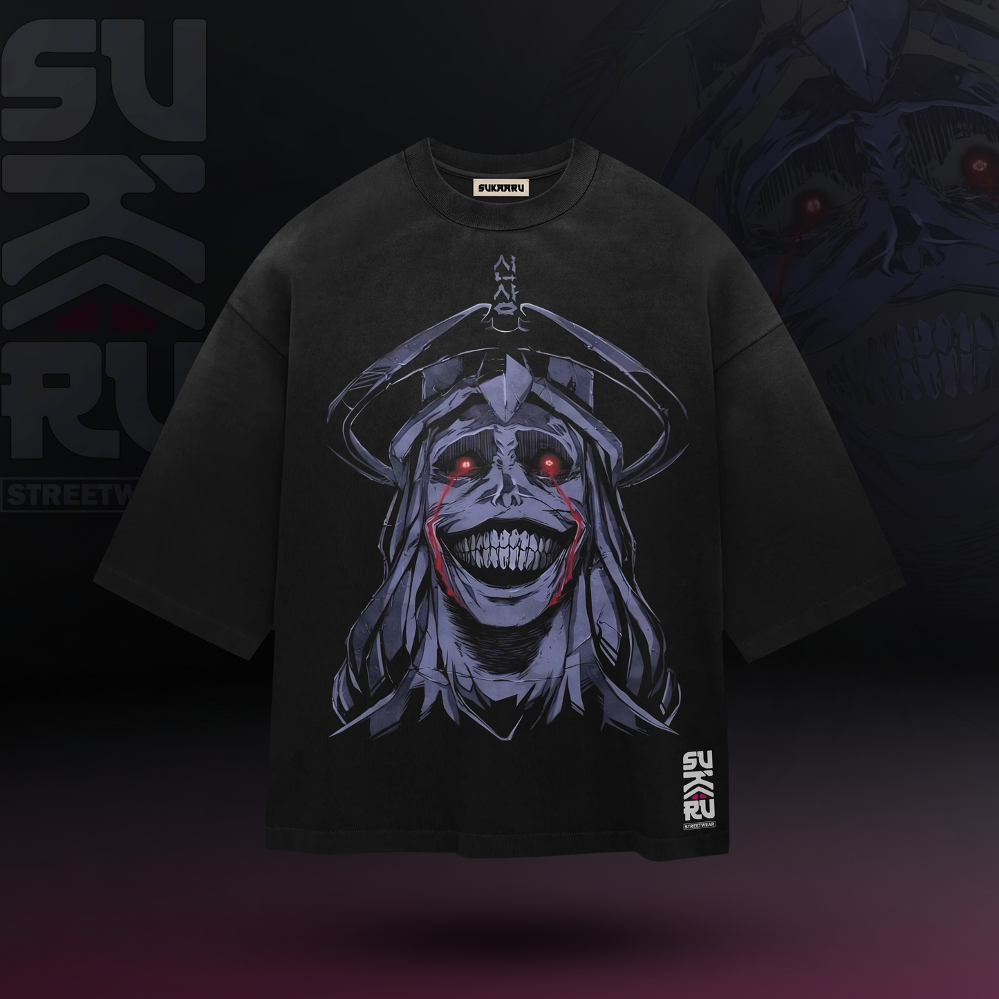 God Statue T-Shirt - Solo Levelling Arise - Oversized Drop Shoulder Baggy Fit