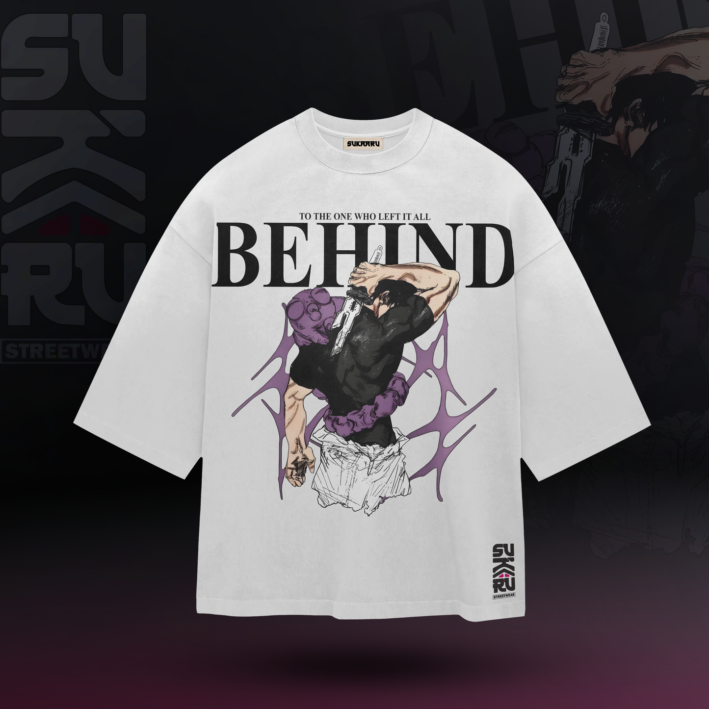 Toji Zenin T-Shirt – Jujutsu Kaisen – Oversized Drop Shoulder Baggy Fit – Design 002